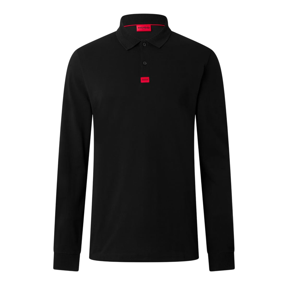 Black - Front - Hugo Mens Deresolo222 Slim Polo Shirt
