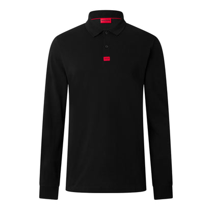 Black - Front - Hugo Mens Deresolo222 Slim Polo Shirt