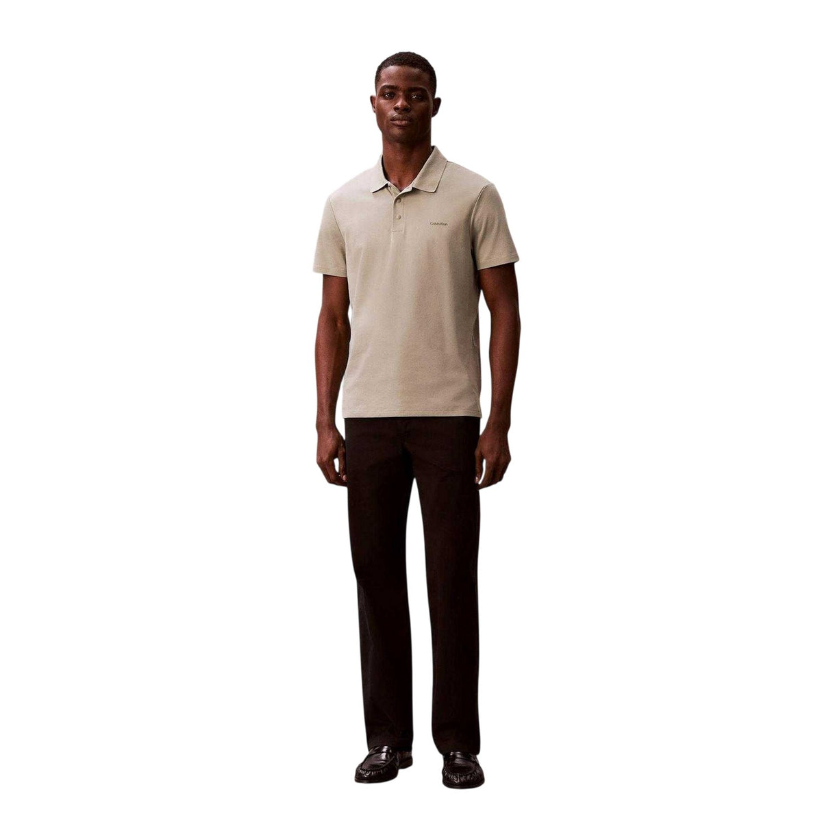 Shadow - Pack Shot - Calvin Klein Mens Interlock Polo Shirt