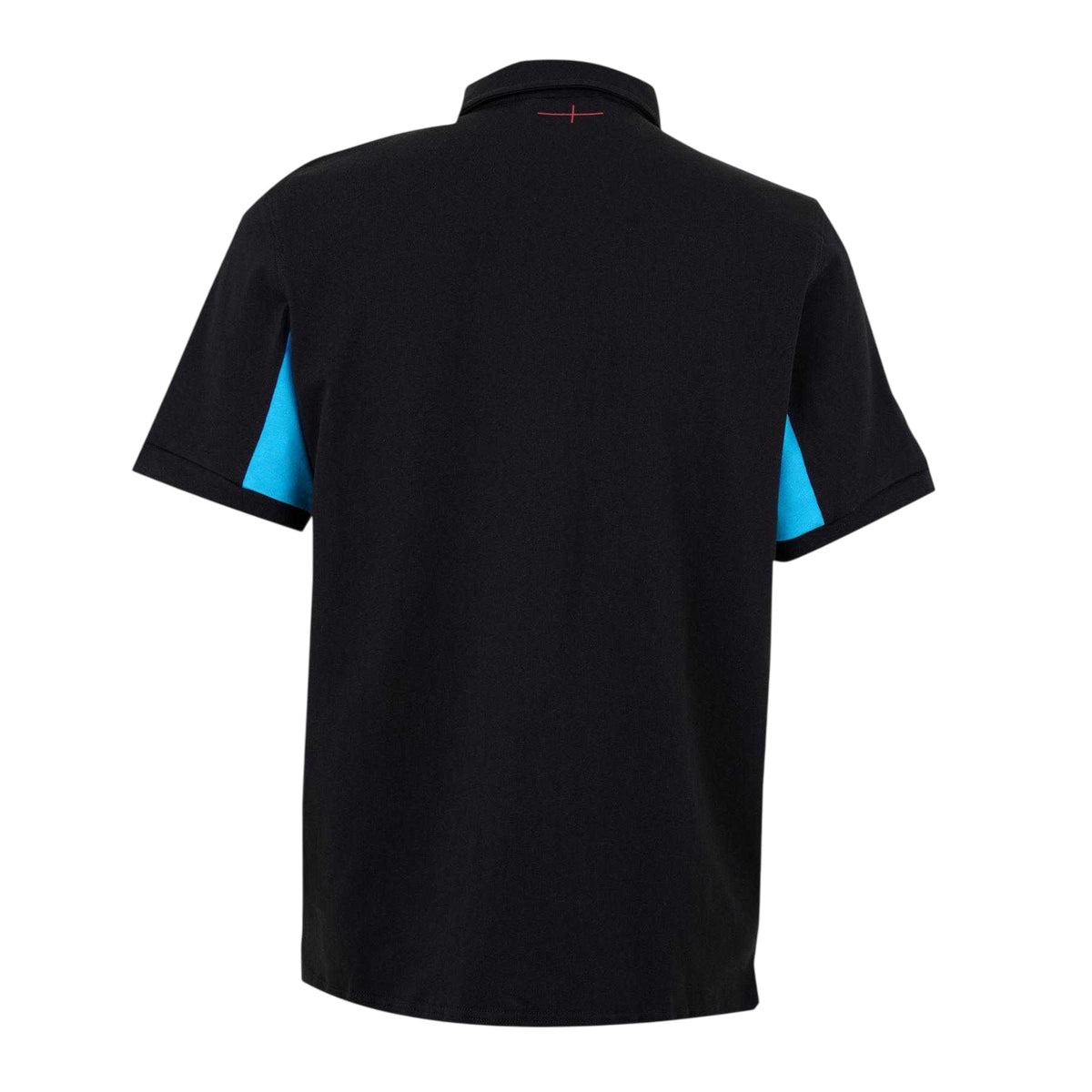 Black-Blue - Back - Castore Mens 2025 England Rugby Polyester Polo Shirt