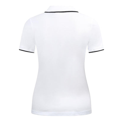 Bright White - Back - Diesel Womens-Ladies T-Tendy Microdiv Polo Shirt