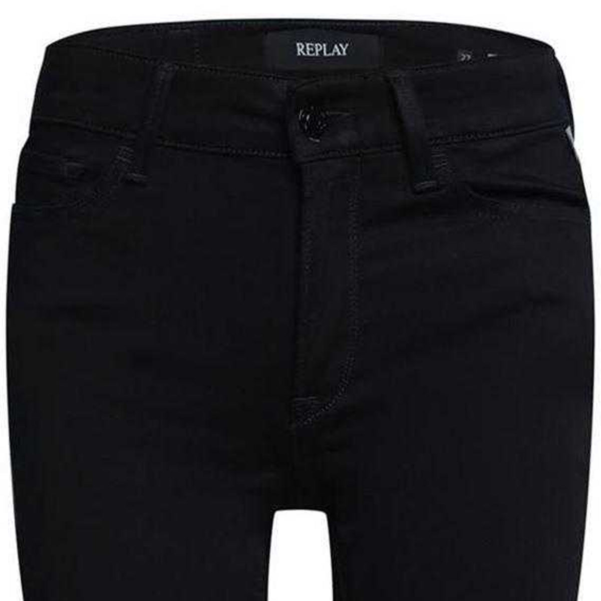 Blue - Side - Replay Womens-Ladies Luz High Rise Skinny Jeans