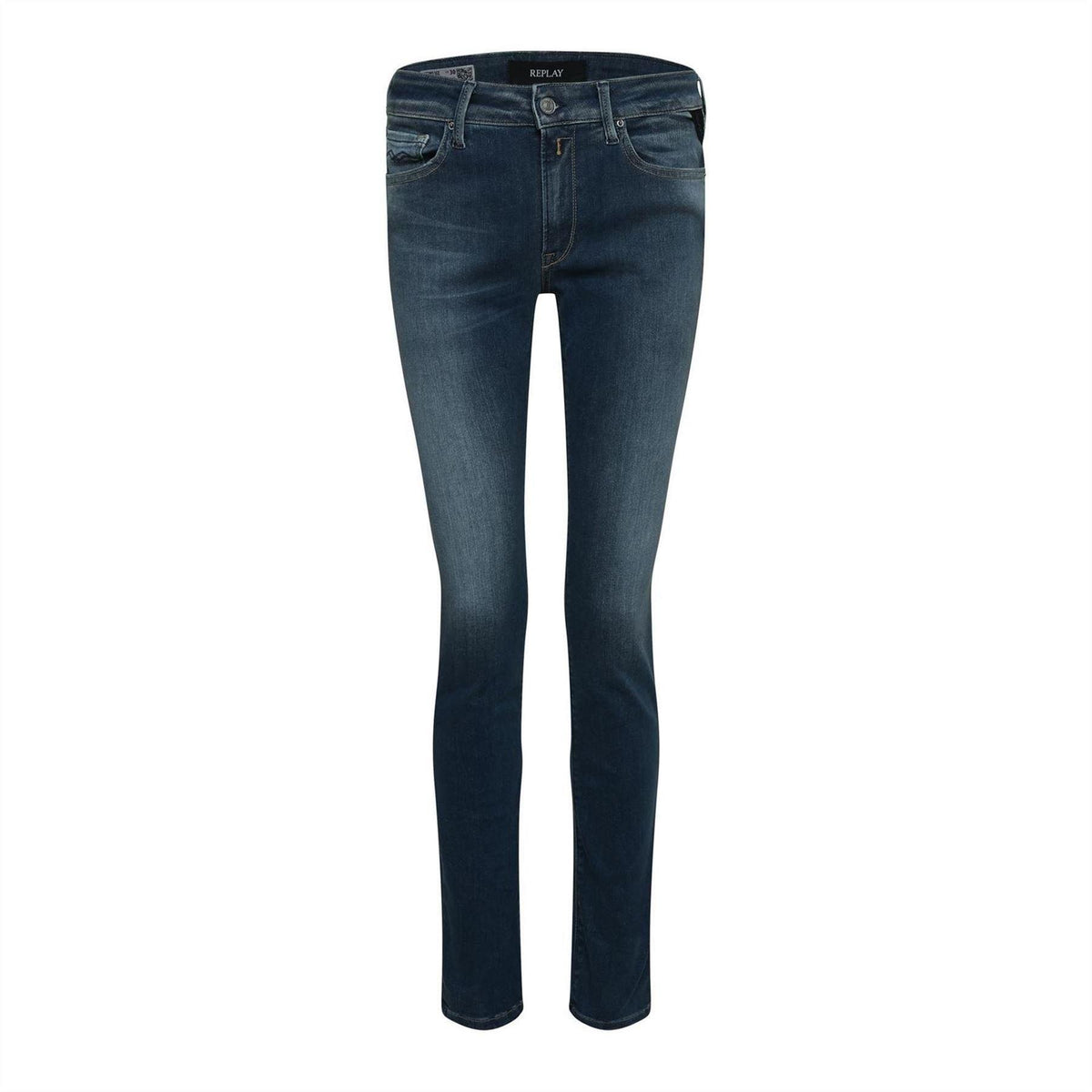 Blue - Front - Replay Womens-Ladies New Luz Skinny Jeans
