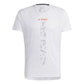 White - Front - Adidas Mens Terrex Agravic Trail Running T-Shirt