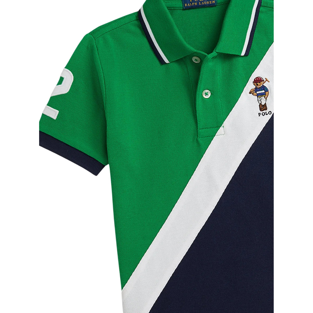 Green - Lifestyle - Ralph Lauren Childrens-Kids Colour Block Rugby Shirt