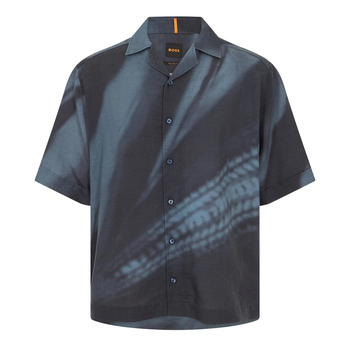 Dark Blue - Front - Boss Mens Lapisy Shirt