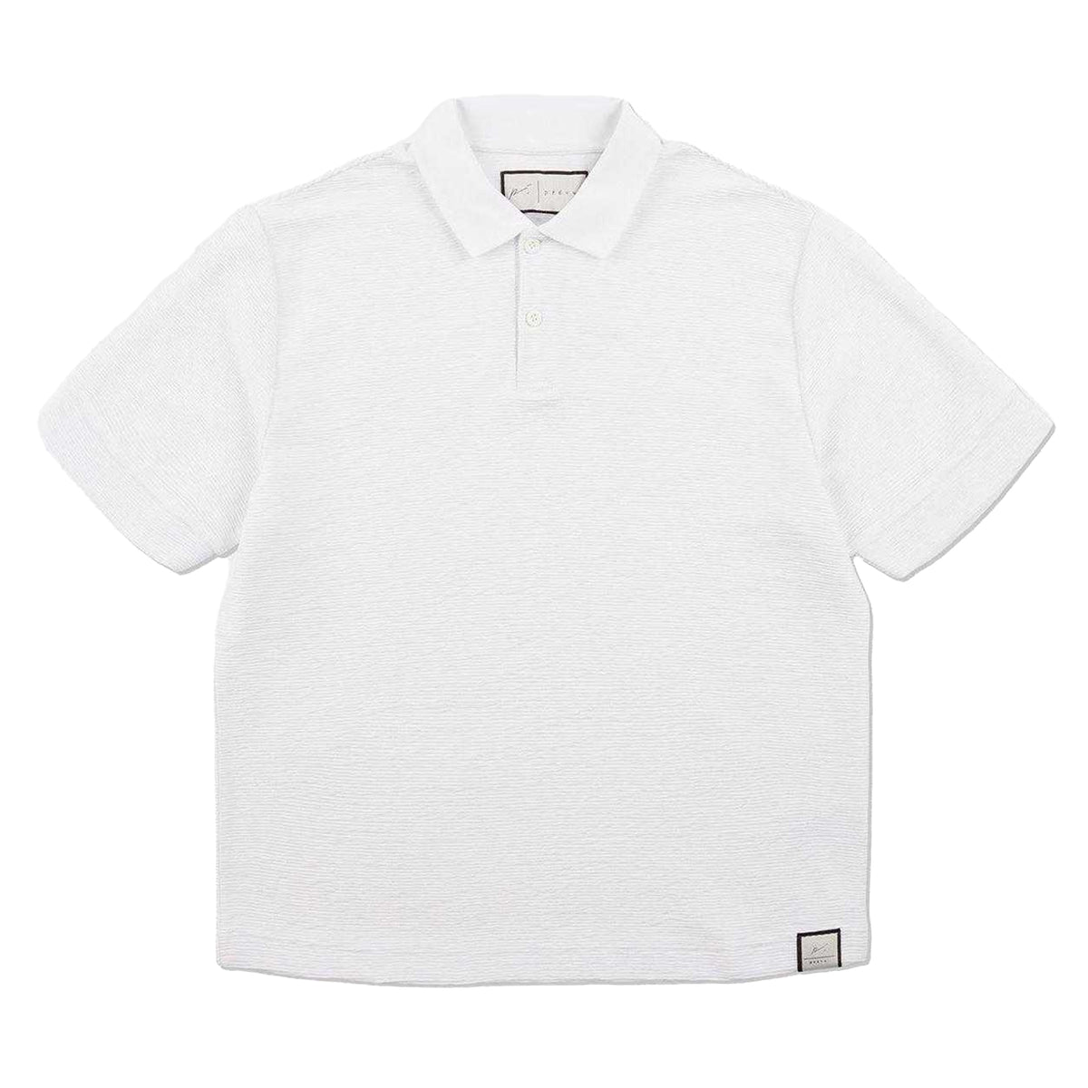 White - Front - Prevu Mens Ottoman Polo Shirt