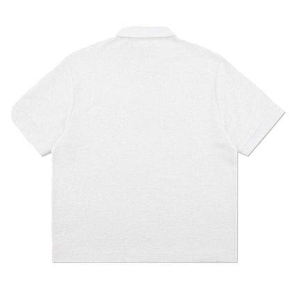 White - Back - Prevu Mens Ottoman Polo Shirt
