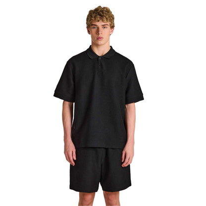 Black - Lifestyle - Prevu Mens Ottoman Polo Shirt
