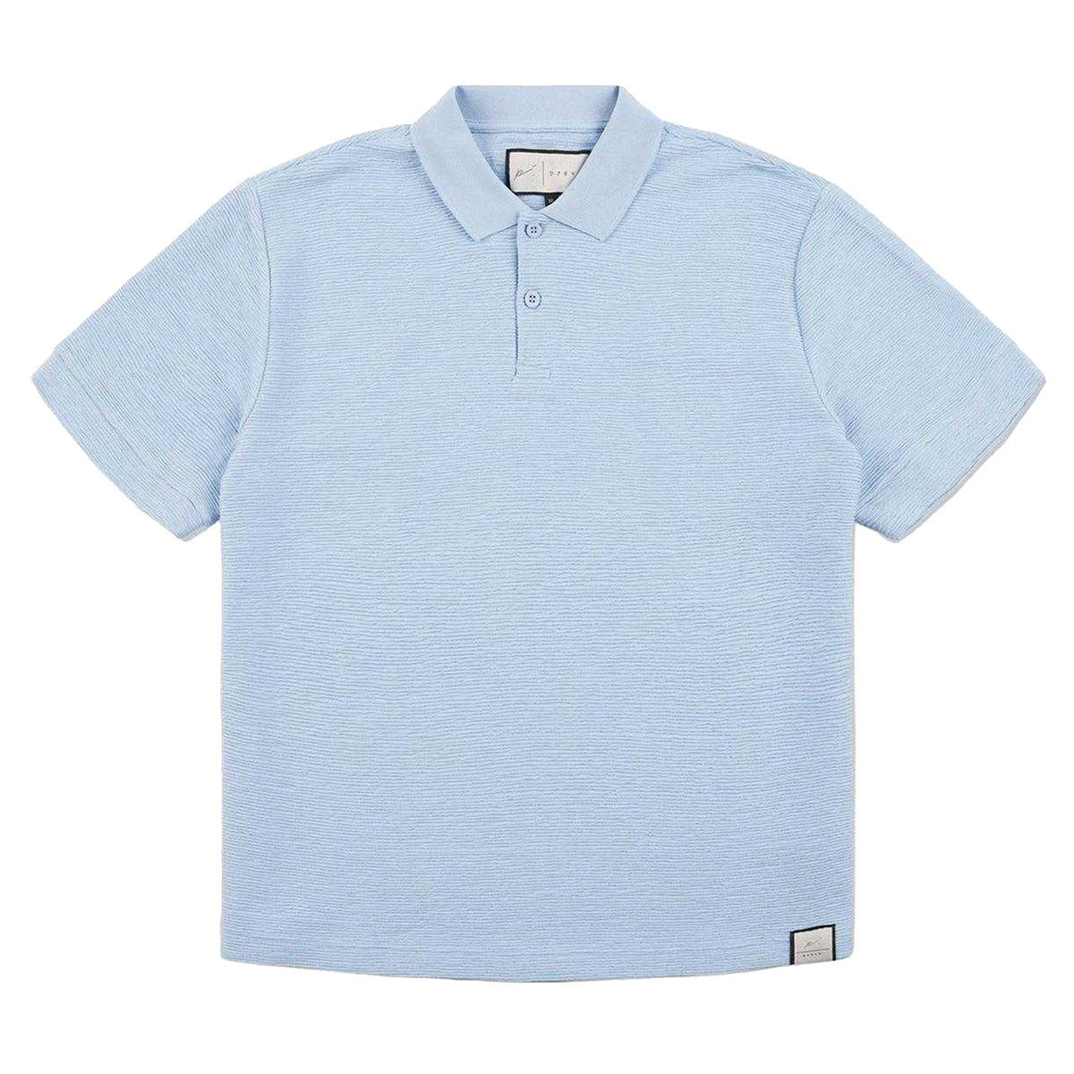 Sky Blue - Front - Prevu Mens Ottoman Polo Shirt