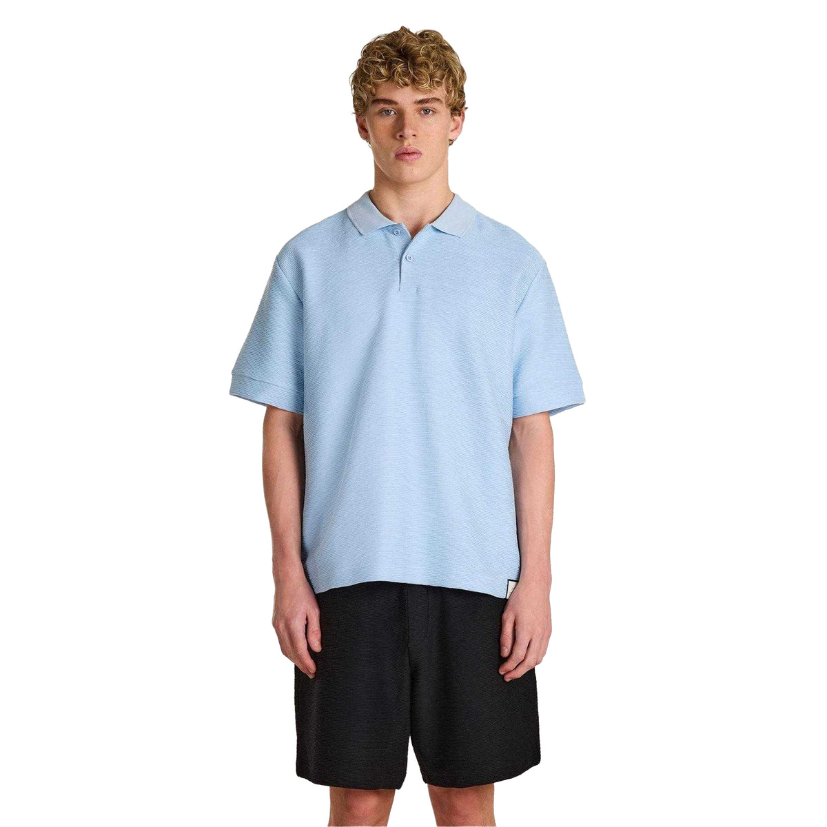 Sky Blue - Lifestyle - Prevu Mens Ottoman Polo Shirt