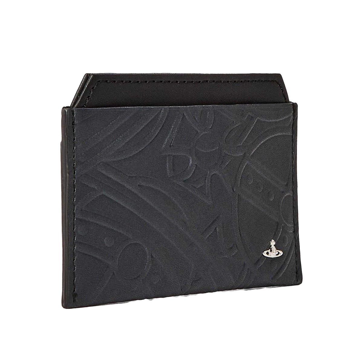 Black - Side - Vivienne Westwood Leather Card Holder