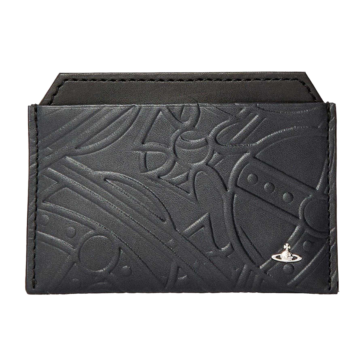 Black - Front - Vivienne Westwood Leather Card Holder