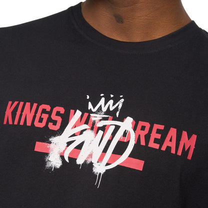 Black - Side - Kings Will Dream Mens Sprayer T-Shirt