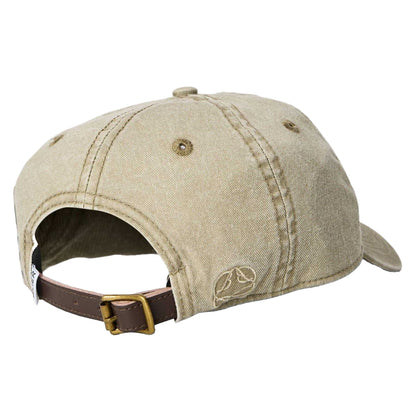 Beige - Back - Belier Embroidered Logo Denim Baseball Cap