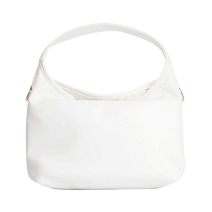 White - Back - Dune London Womens-Ladies Woven Synthetic Shoulder Bag