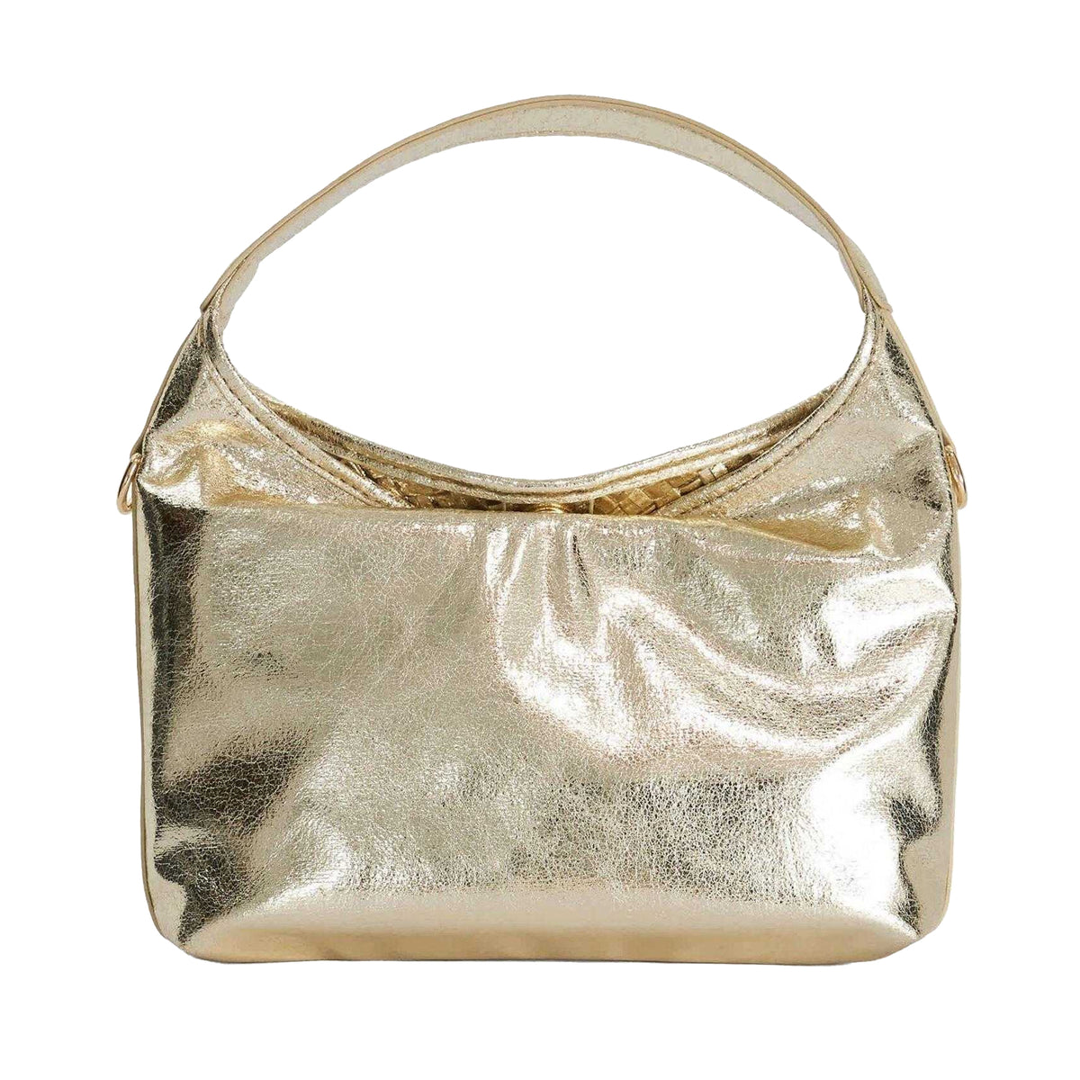 Gold - Back - Dune London Womens-Ladies Woven Synthetic Shoulder Bag
