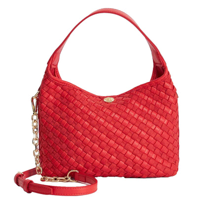 Red - Front - Dune London Womens-Ladies Woven Synthetic Shoulder Bag
