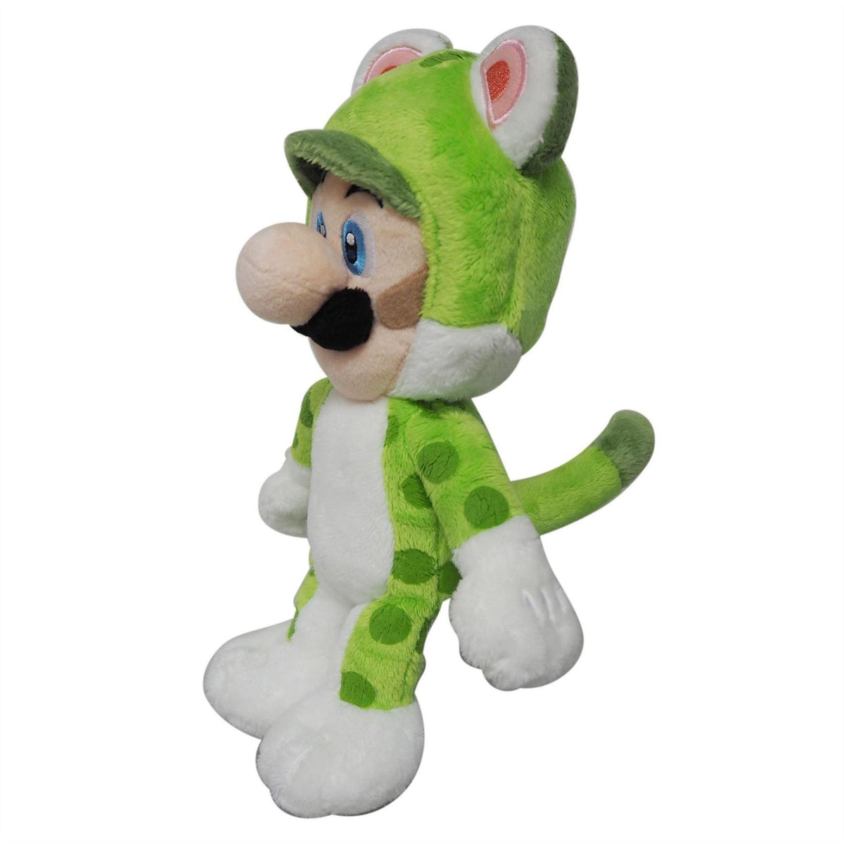 Green - Pack Shot - Super Mario Bros Cat Luigi Plush Toy