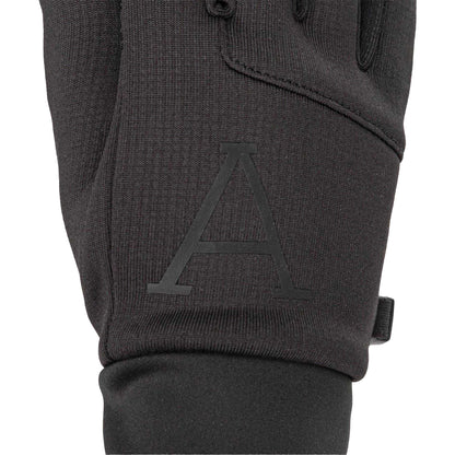Black - Close up - Arctic Army Mens Polar Fleece Gloves