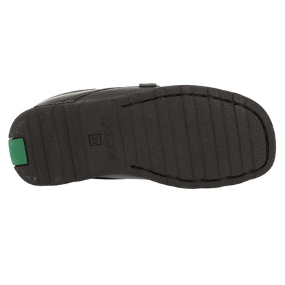 Black - Lifestyle - Kickers Boys Fragma Leather Slip-on School Shoes