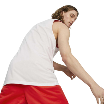 Red - Lifestyle - Puma Mens Hoops Team Reversible Performance Basketball Jersey