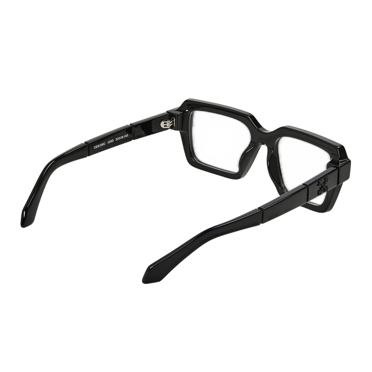 Black - Back - Off White Style 8u Plain Glasses