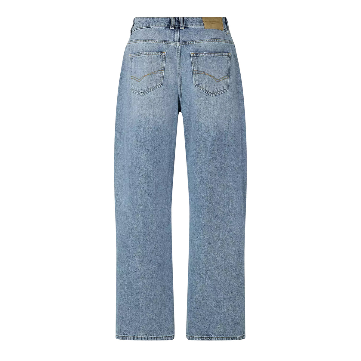 Vintage Wash - Back - Couture Club Mens Denim Wide Leg Jeans