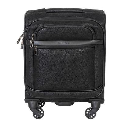 Black - Front - Linea Retro 4 Wheeled Suitcase