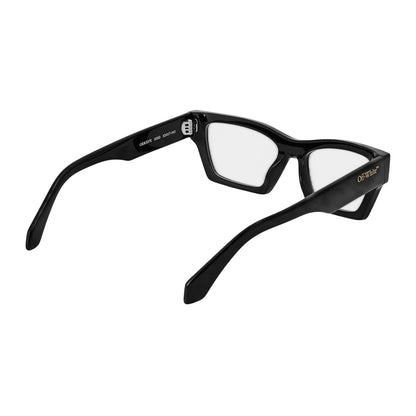 Black - Back - Off White Unisex Adult Style 7x Rectangular Glasses