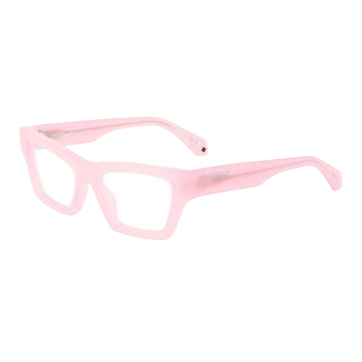 Pink - Front - Off White Unisex Adult Style 7x Rectangular Glasses