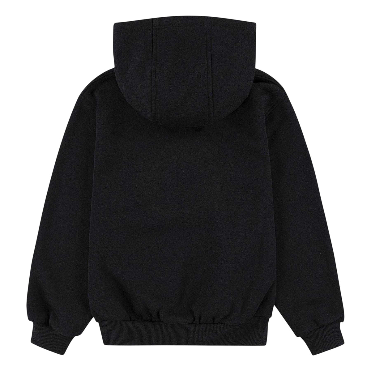 Black - Back - Nike Childrens-Kids Sportswear Club Embroidered Logo Full Zip Hoodie