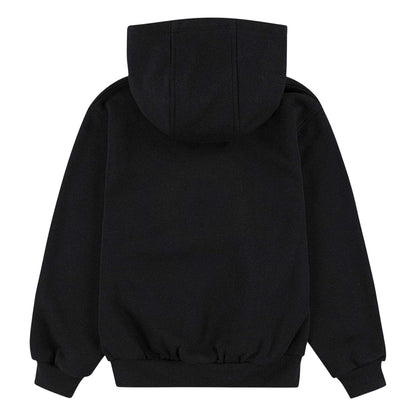 Black - Back - Nike Childrens-Kids Sportswear Club Embroidered Logo Full Zip Hoodie