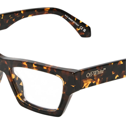Havana - Side - Off White Unisex Adult Style 7x Tortoise Shell Glasses