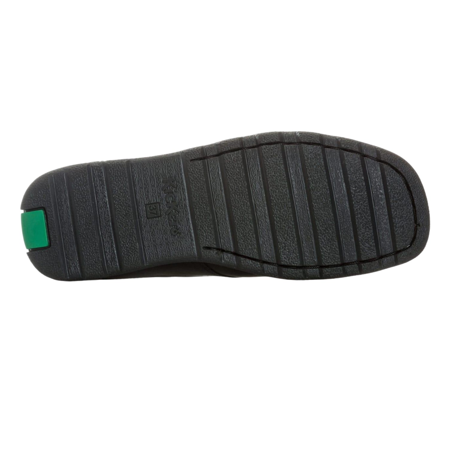 Black - Pack Shot - Kickers Boys Fragma Leather Hook and Loop School Shoes