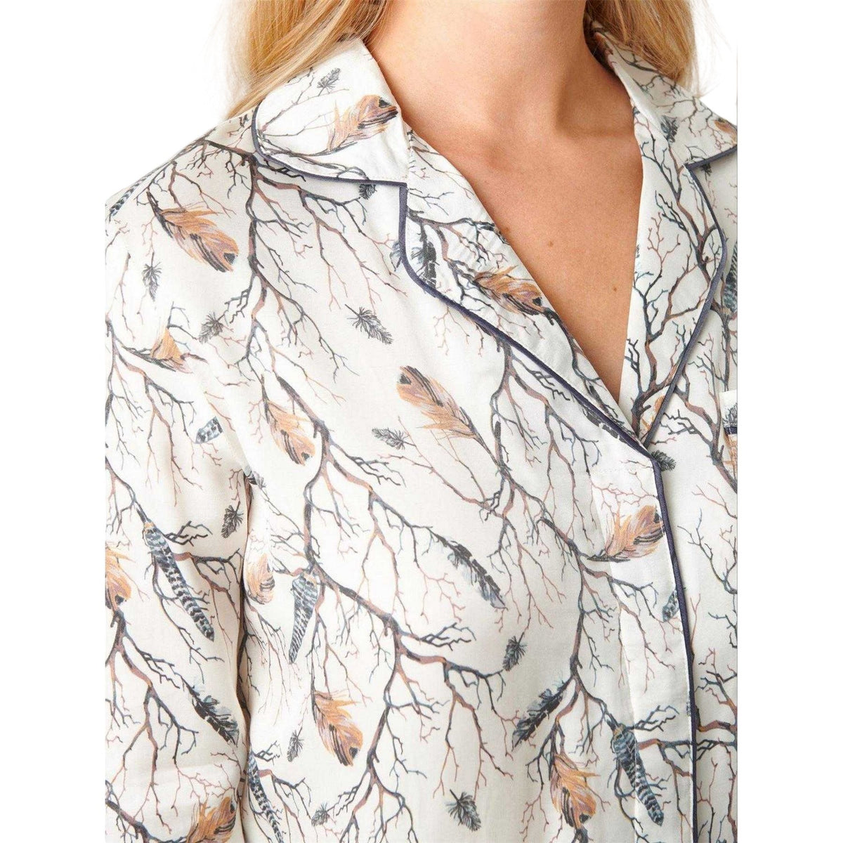 Snow White - Side - CCDK Copenhagen Womens-Ladies Joseph Tree Branch Pyjama Top