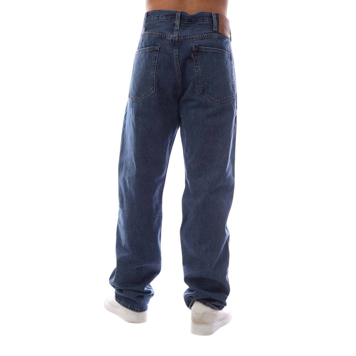 Stonewash - Back - Levis Mens 501 Original Straight Jeans