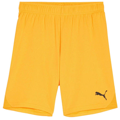 Yellow - Front - Puma Childrens-Kids TeamGoal Football Shorts