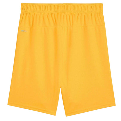 Yellow - Back - Puma Childrens-Kids TeamGoal Football Shorts