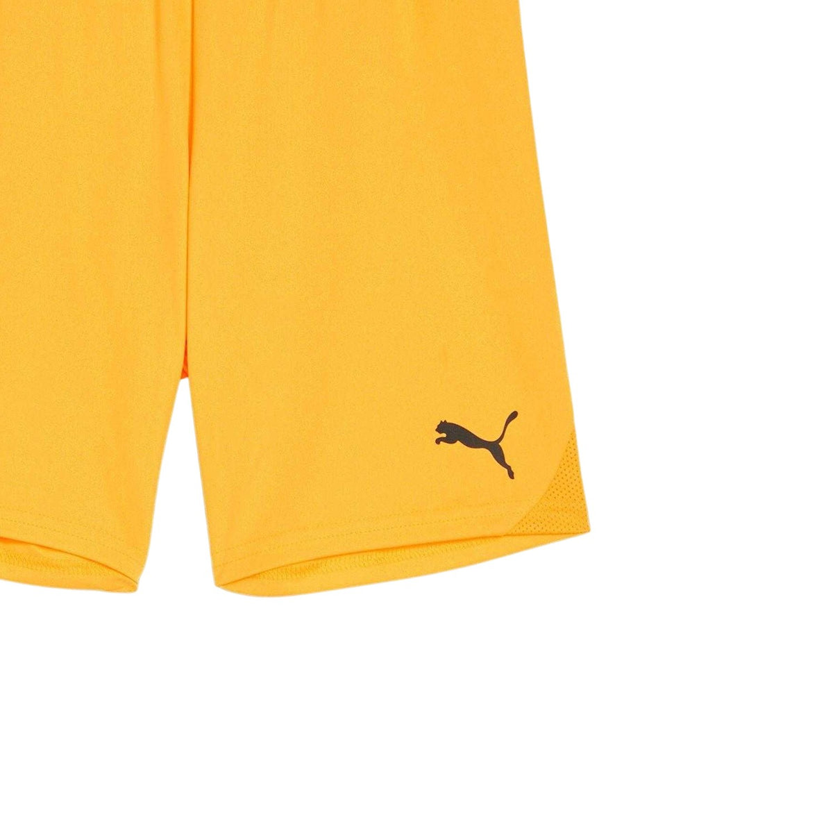 Yellow - Side - Puma Childrens-Kids TeamGoal Football Shorts