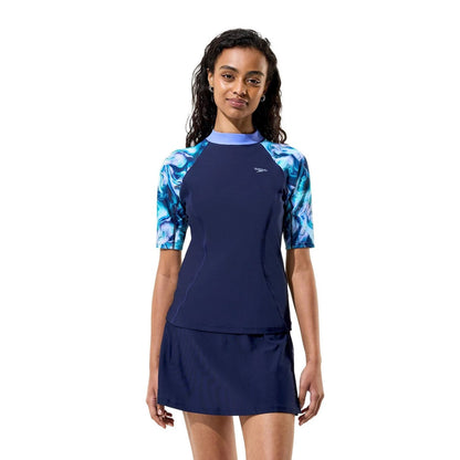 Navy - Lifestyle - Speedo Womens-Ladies Plain Swimming Skirt