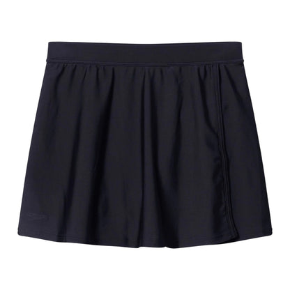 Black - Front - Speedo Womens-Ladies Plain Swimming Skirt