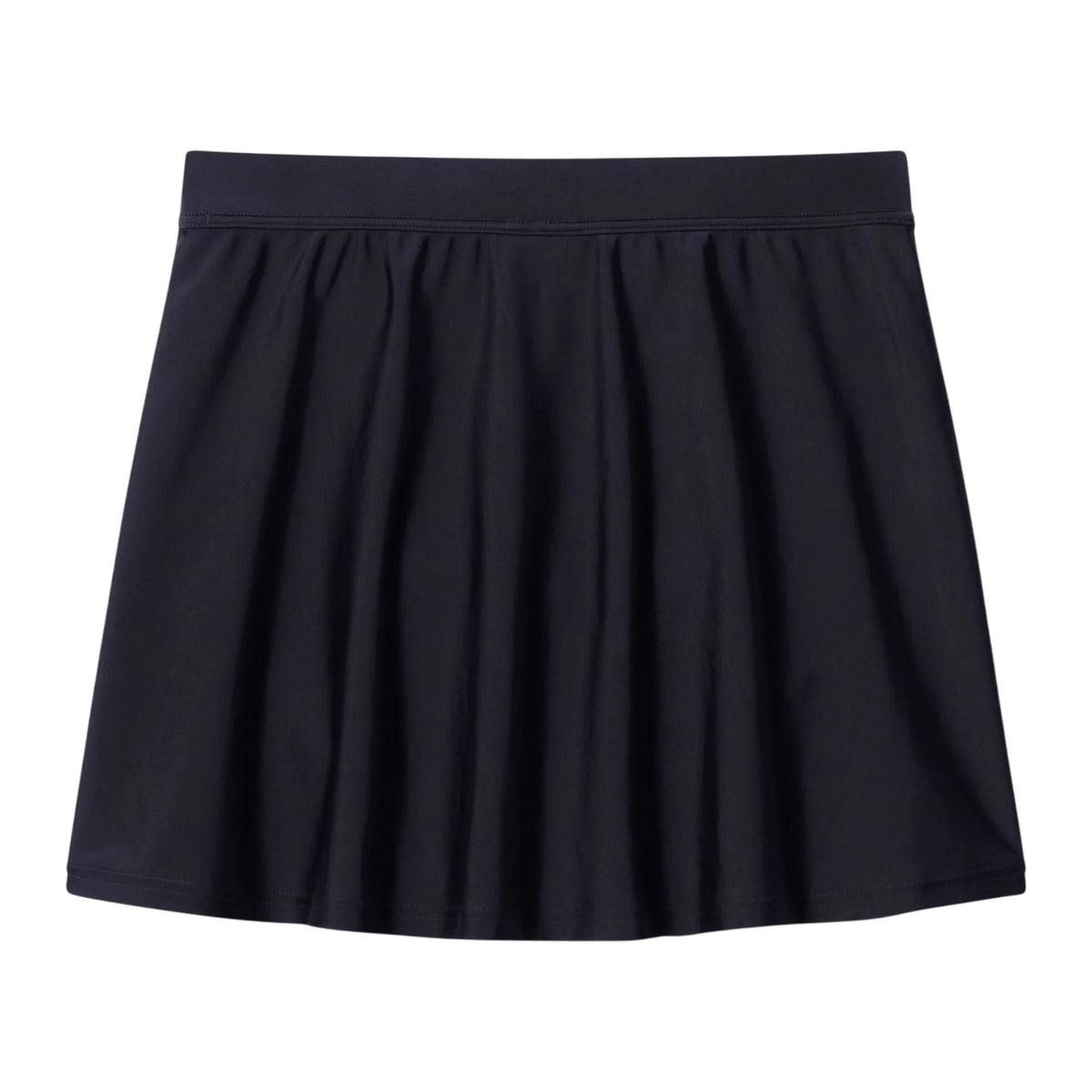 Black - Back - Speedo Womens-Ladies Plain Swimming Skirt