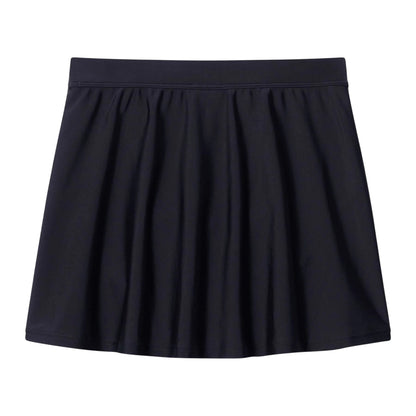 Black - Back - Speedo Womens-Ladies Plain Swimming Skirt