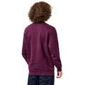 Berry - Back - Weekend Offender Mens Vega Crew Neck Sweatshirt