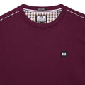 Berry - Side - Weekend Offender Mens Vega Crew Neck Sweatshirt