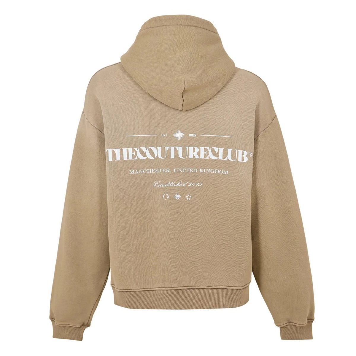 Beige - Back - Couture Club Mens Pullover Hoodie