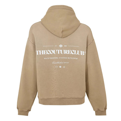Beige - Back - Couture Club Mens Pullover Hoodie