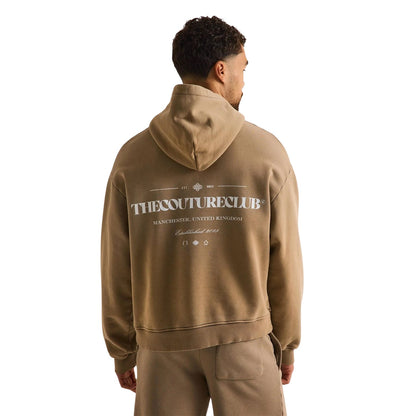 Beige - Pack Shot - Couture Club Mens Pullover Hoodie