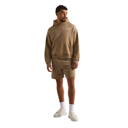 Beige - Close up - Couture Club Mens Pullover Hoodie